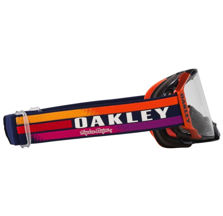 OAKLEY Airbrake MX Goggle - TLD Navy Sunrise Clear Linse