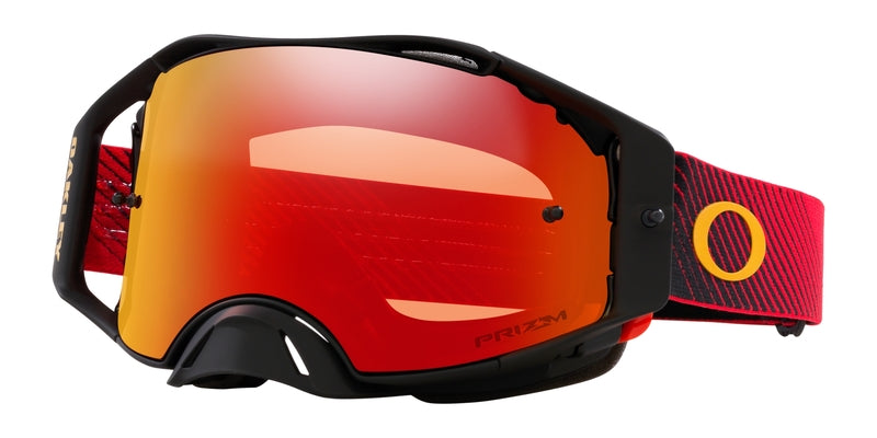 OAKLEY Airbrake MX Brille - Red Flow Prizm MX Torch Glas